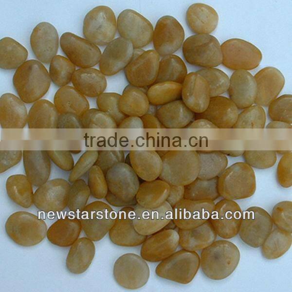 Natural river rock pebble mosaic