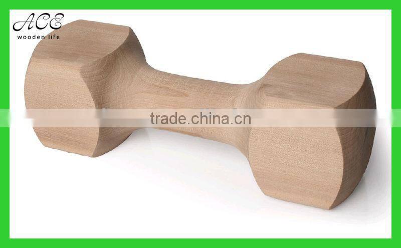 wooden dumbbells