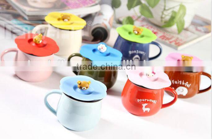 NEW Varied shape Natural Silicone cup lids