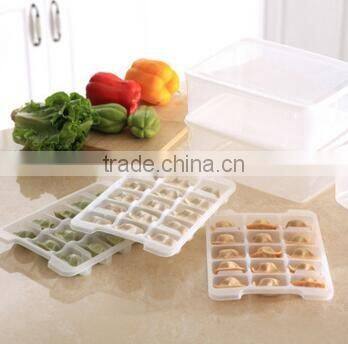 CY034 Household Article Fresh Dumpling Crisper Box Microwave Thawing Non Stick Food Tray Dumplings Preserving Box