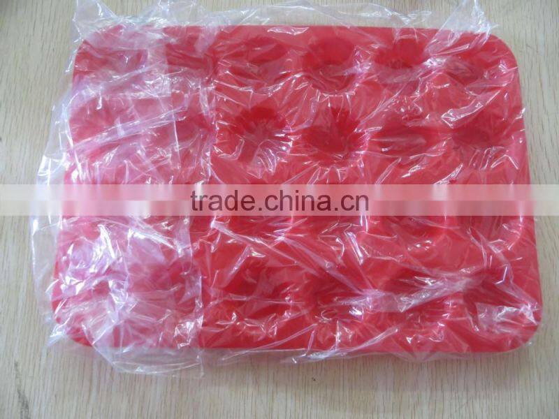 bpa free baking microwave oven 12 cup silicone muffin pan