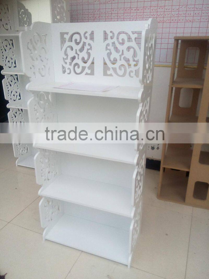 2016 New Style White Classical Wood Storage Cabinet /Bookshelf