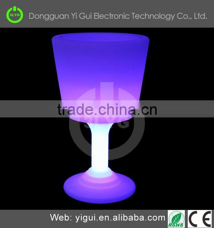 Plastic LED colorful wine/beer container big beer cup
