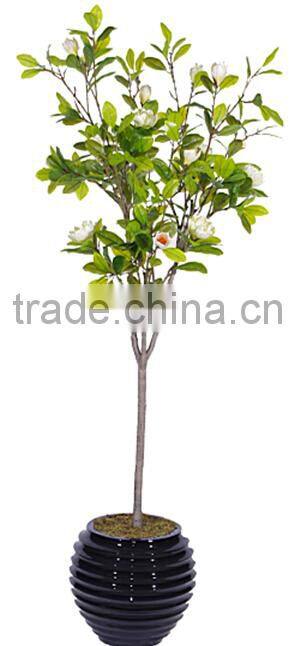 indoor Home garden decorative 250cm Height make artificial green live magnolia bonsai tree EXLYPZ06 0509