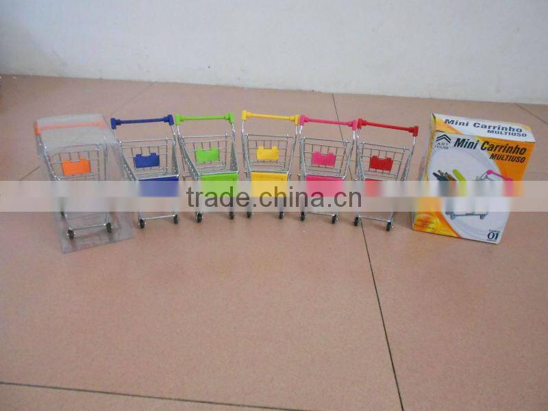 Metal mini shopping cart