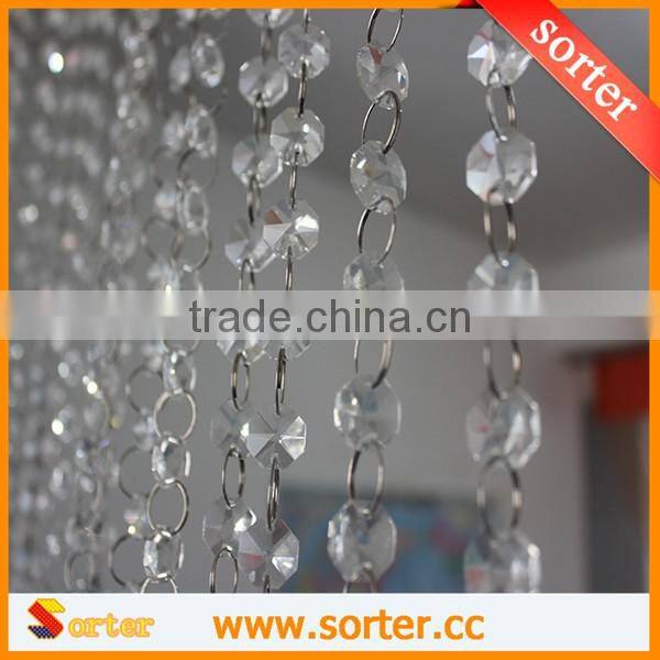 Iridescent wholesale Crystal Beaded Curtain