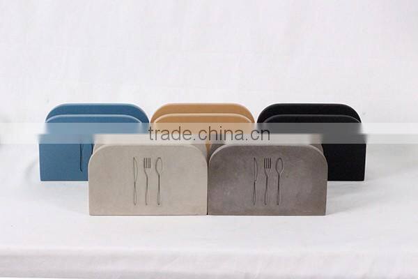 kitchen accessories novel concrete tissue box paper holder for wholesale
