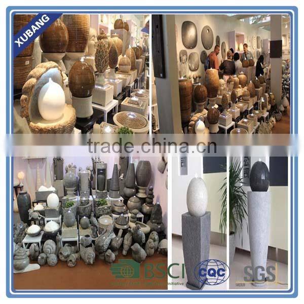 Garden sandstone outdoor water Feature with LED light