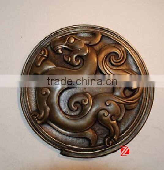 bronze art modern wall relief
