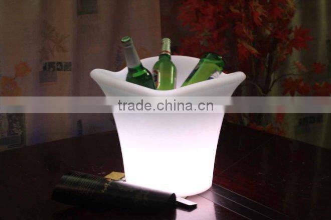 Rechargeable led champagne bucket led ice bucket