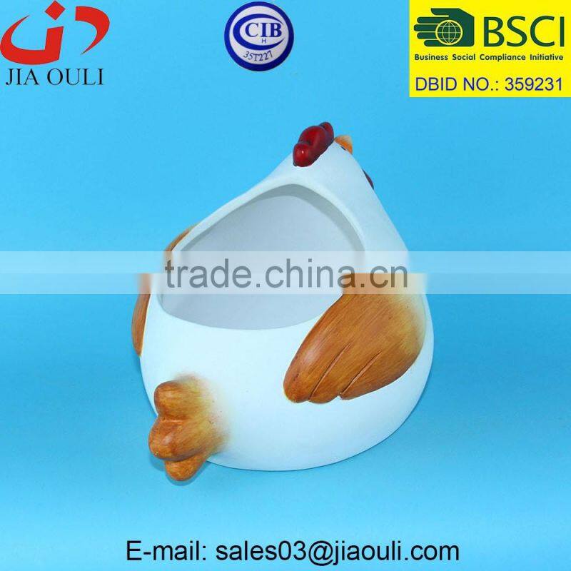 New EASTER decorations ceramic easter chicken figurines, chicken shaped pot