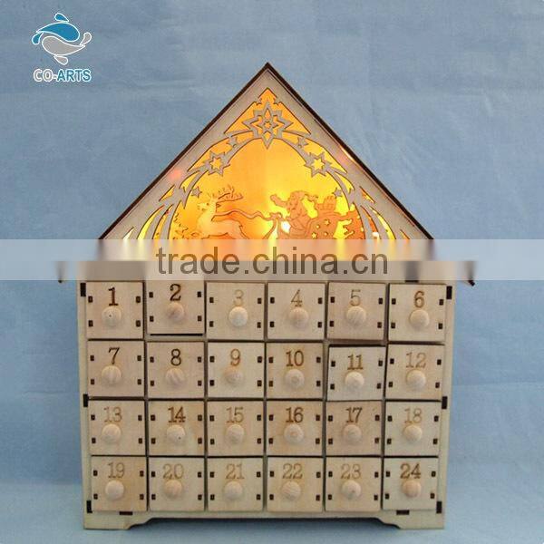 Fancy design antique table decoration wooden shapes lighting