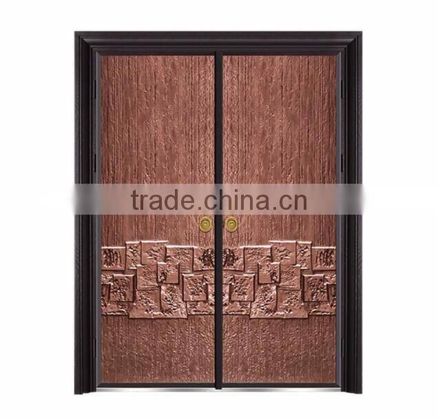 BSINI security entrance door aluminum door steel main door wood carving design(BG11-M067)