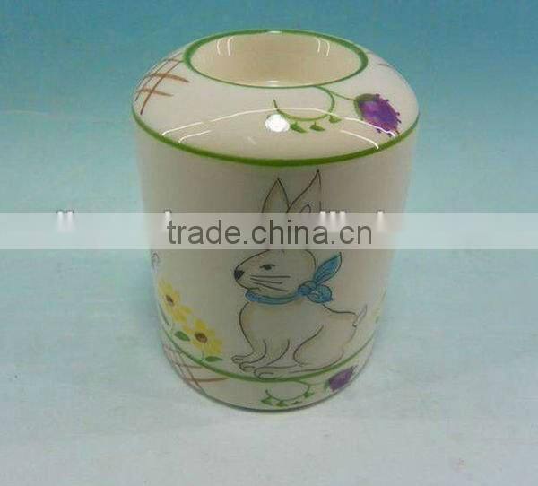 porcelain or ceramic candle holder