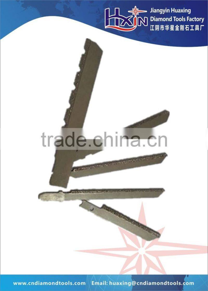 Electroplated jig saw T shank/ electroplated diamond jig saw for masonry