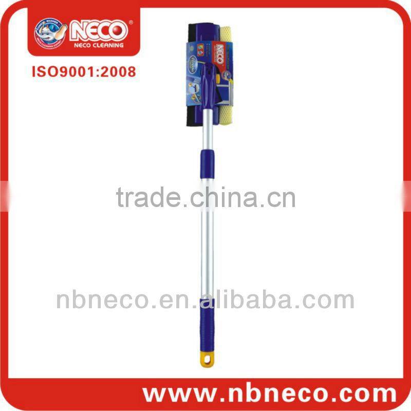 window cleaner with squeegee and sponge