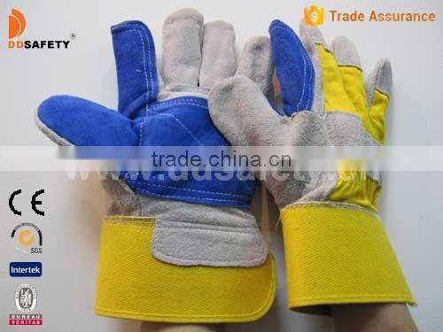 DDSAFETY Promotion Wholesale Cow Leather Glove Safety Gloves Working Glove
