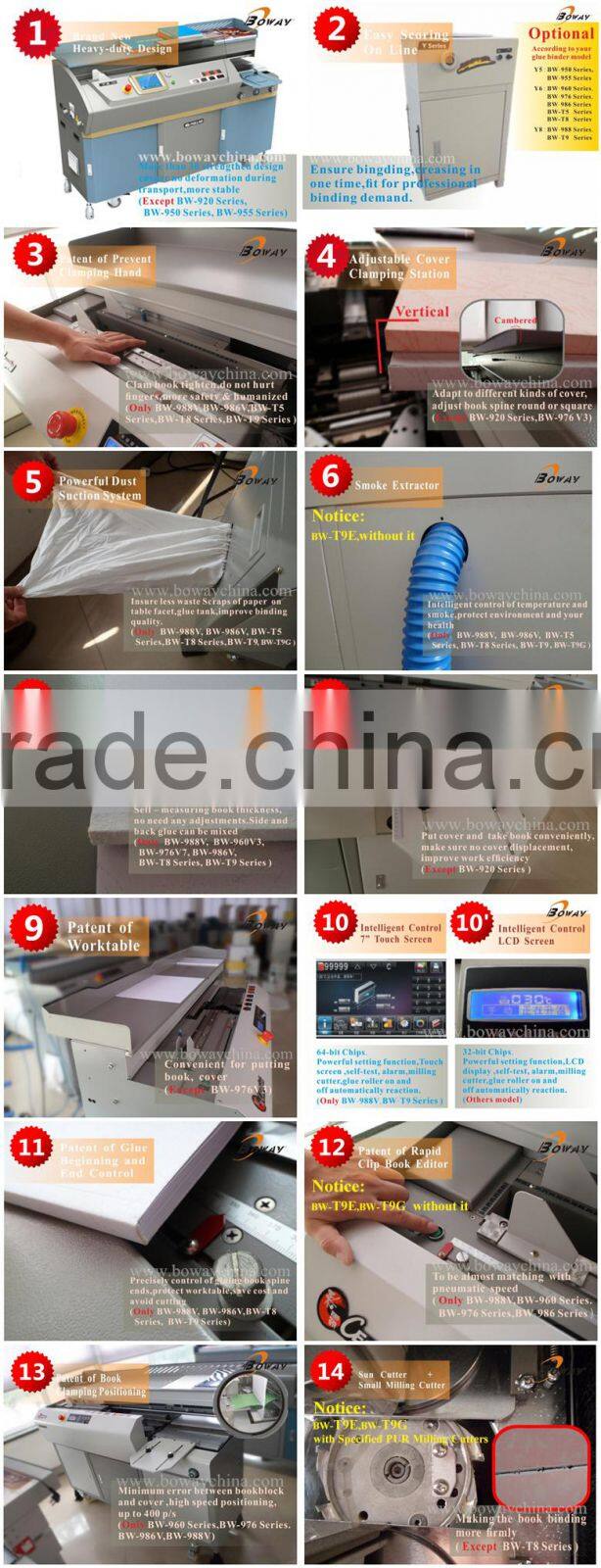 Fullar T9 automatic Pneumatic EVA glue highspeed perfect binding machine