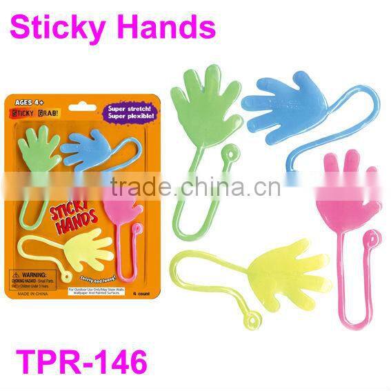 TPR mini sticky hands toy for children