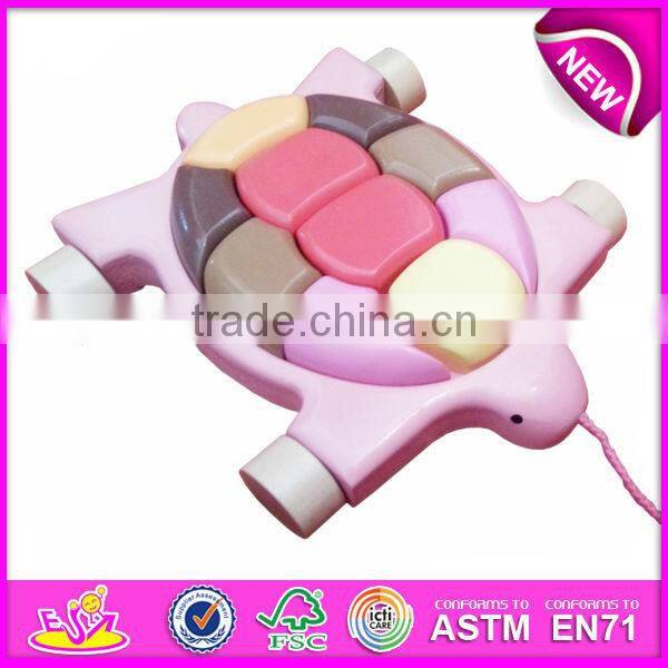 2016 Newest kids wooden pull and push toy,Imitate wooden Toys pull along bird & egg,Hot sale wooden pull toy cart W05B005