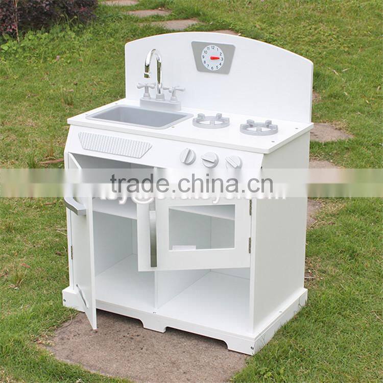 Best sale children pretend set toys wooden boys play kitchen W10C134B