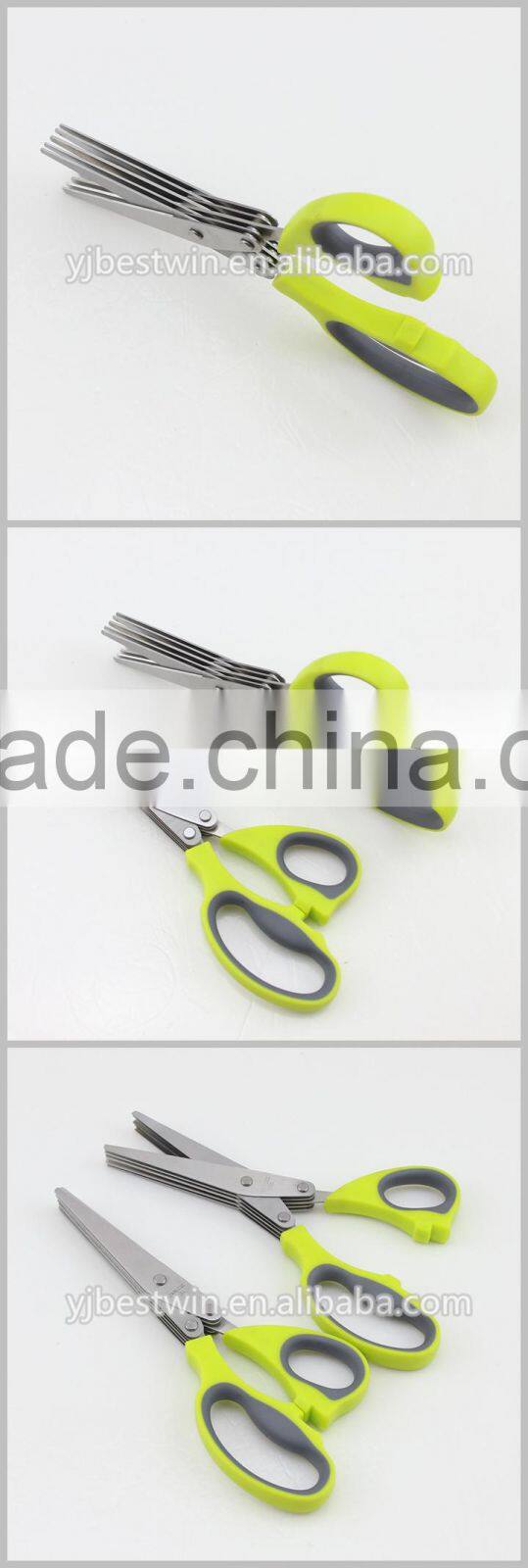 Five Sharp Blades Time-Saving Kitchen Shears Herb Scissors