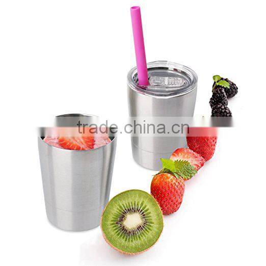 8.5 Ounce 24h Cold-keeping Double Wall Vacuum Stainless Steel Insulated Tumbler Travel Mug