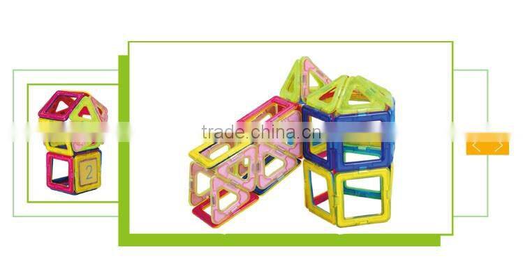 Educational building blocks toy plastic magnetic connector toys for kids