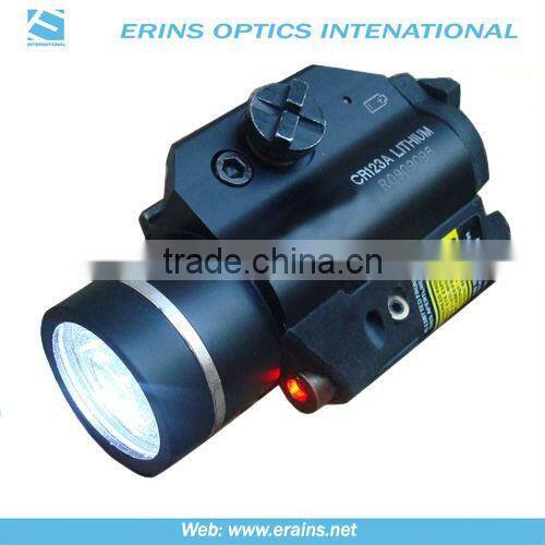 Pistol mounted strobe red laser sight and 200 lumen CREE Q5 strobe LED light combo