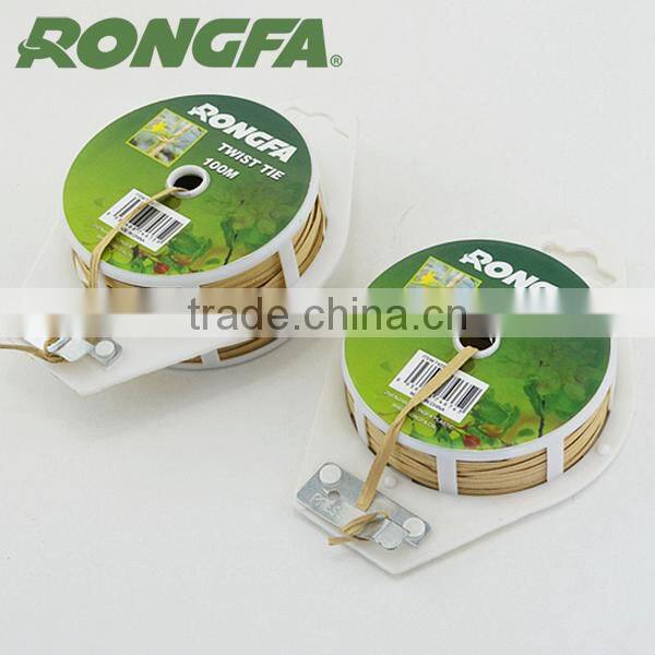 250meters per roll Natural Color Kraft Paper Vineyard Twist Tie