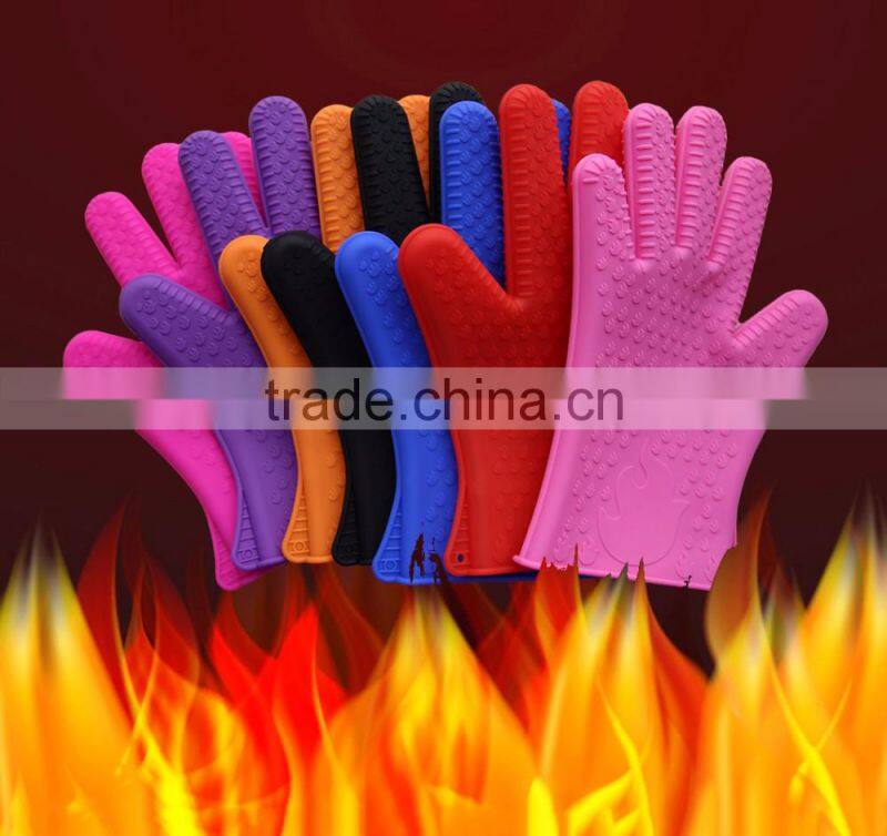 Premium Cooking Gloves + Nonstick Silicone Mat Set Best Heat Resistant Silicone, BBQ Kitchen Cooking Baking Anti slip Pair