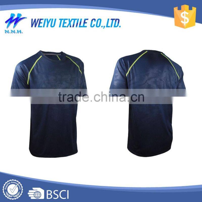 Wholesale high quality seamless fitness t shirt for men