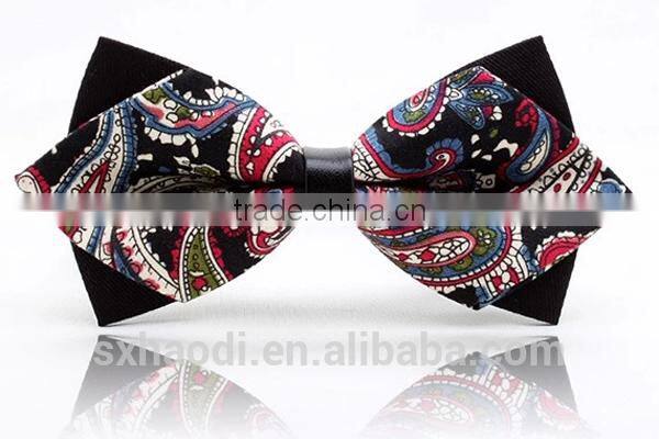 HD-B138 HD-B138 Fashion new design polyester men's classical bow tie with mix paisley pattern
