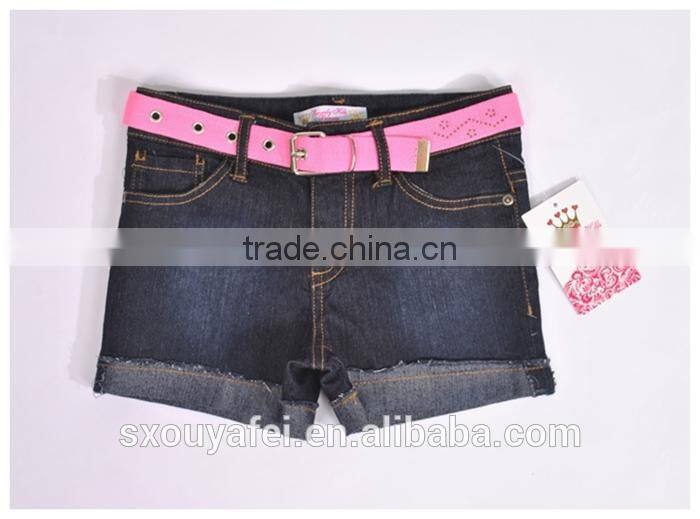 USA stocklots of girl's hot pant Low waist denim jean shorts for summer