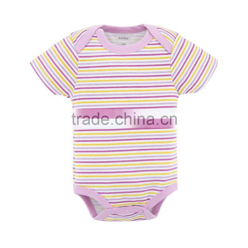 2017 Baby Clothes Stripe Style 100% Cotton Baby Rompers For Girl Jumpsuit