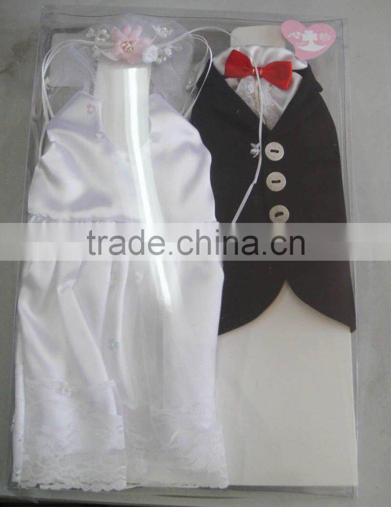 Satin wedding wine bottle cover bag