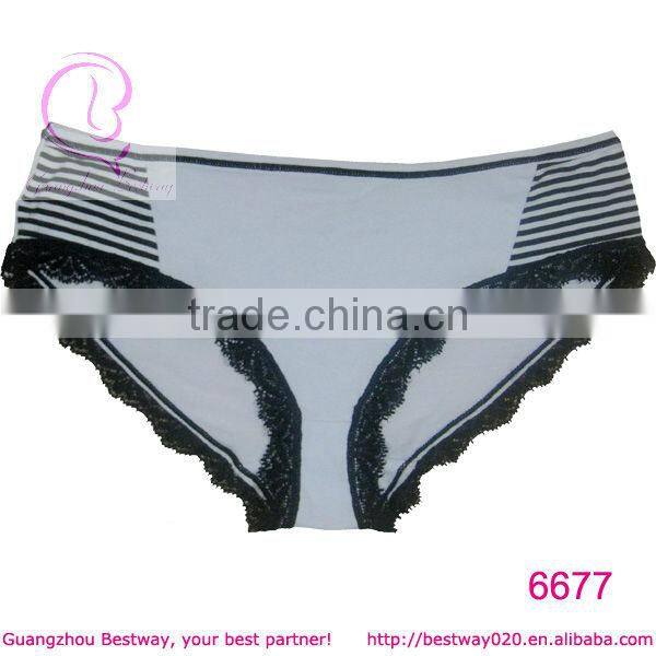 Women hot sex image cotton underwear with lace for women