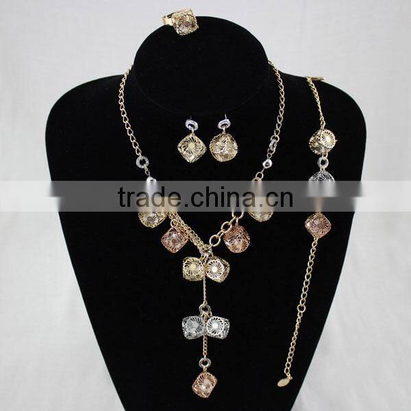 New Wedding Necklace Bangle Earrings Jewelry Sets Fashion Jewelry Set