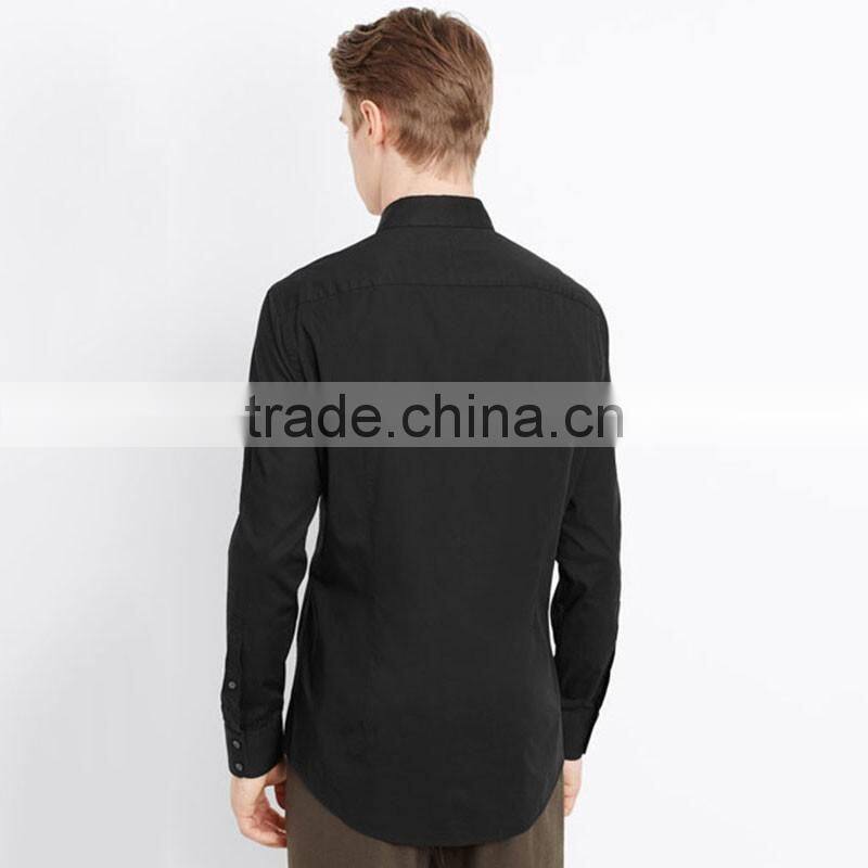 Formal long sleeves shirts for men solid color western mens dress shirts 2015