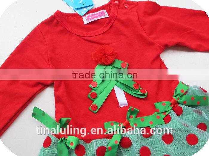 kids dress new christmas holiday girls dress lateset dress for 2-6 years kids puffy dress