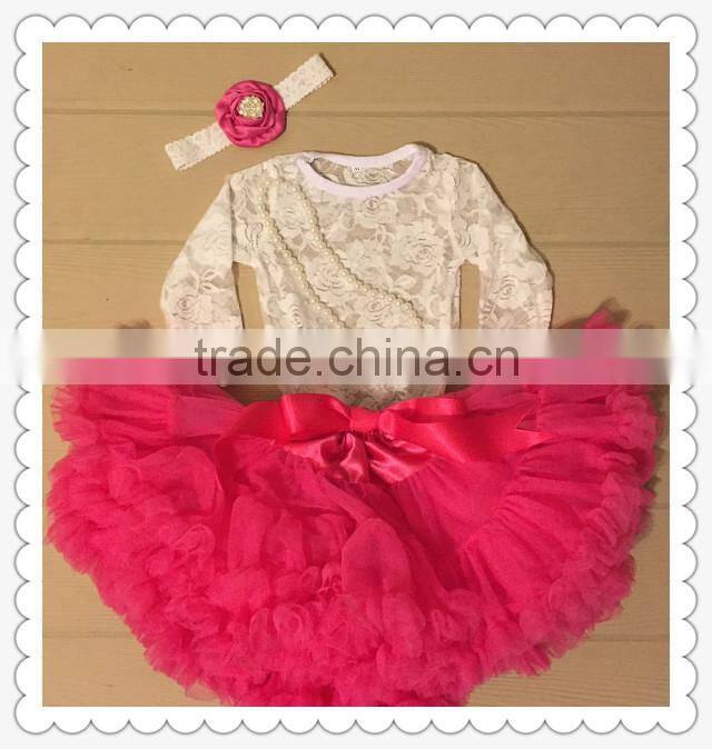 Baby Summer Suit Sets Top Shirts+kids Fluffy Skirts Children Clothing Set