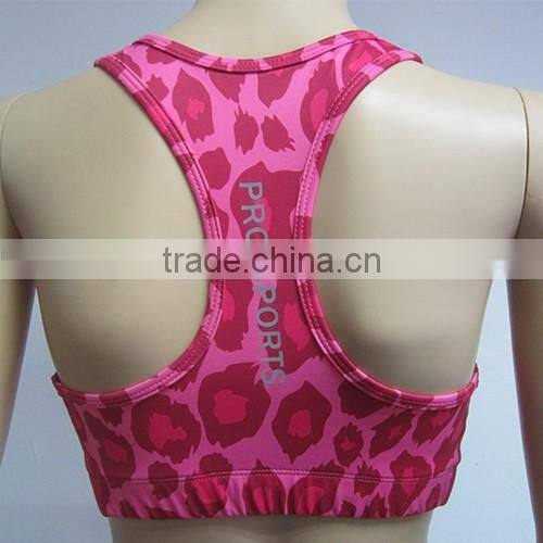Cheap Wholesale Sexy Tiger Women Sports Wear Bra Yoga Suit