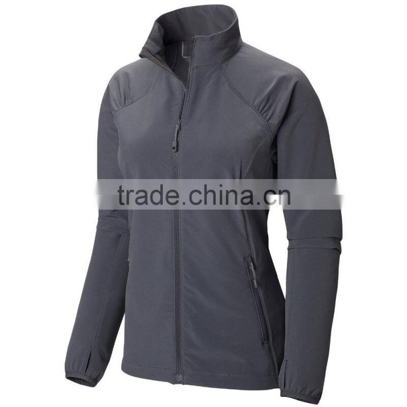 custom colors warm hiking softshell jacket women