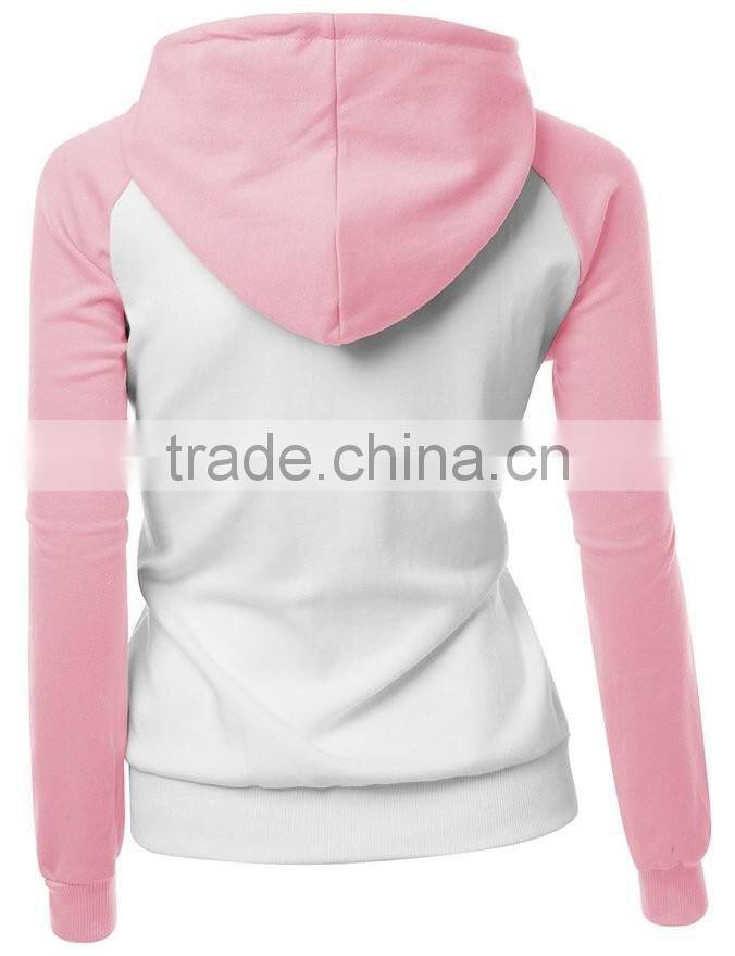 2017 High Quality OEM Designer Autumn Clothes Plain Dyed Blank PulloverJersey Lady Hoody