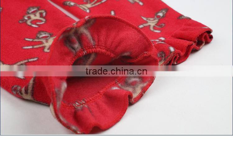 The red women's nightwear, printing fire pajamas