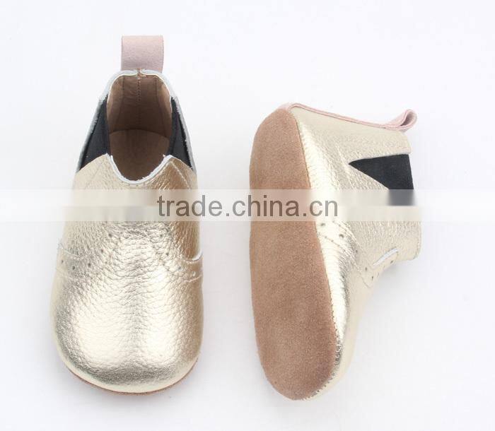Adorable fancy soft sole genuine leather baby moccasins boots