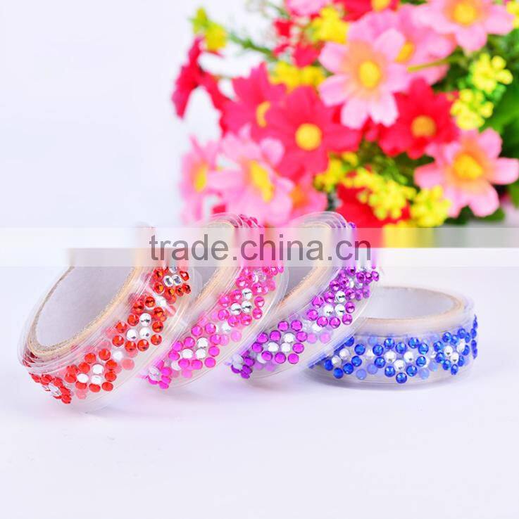 1.5cm*1m love acrylic rhinestone adhesive tape