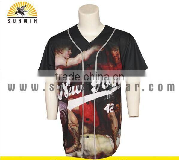 100% polyester baseball jersey fashion baseball jersey american baseball jersey