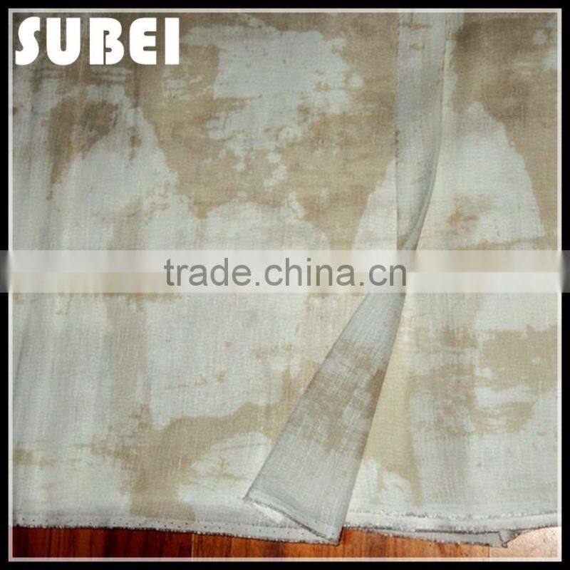 14.5MM Hot sell women summer printed silk georgette fabric,cool linen ladies summer dress fabric