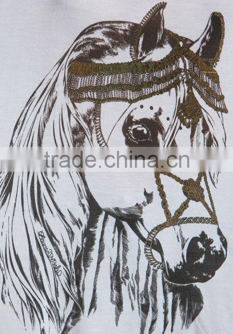 metallic foil accents white top